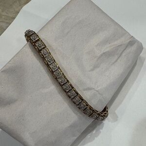 Elegant 10k Gold over Sterling Bracelet